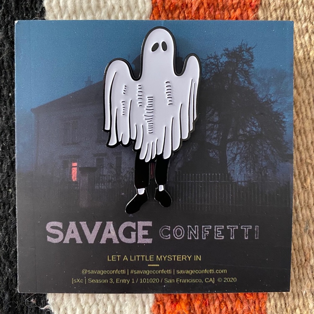 Sheet Ghost Lapel Pin (In- House Designer Made)